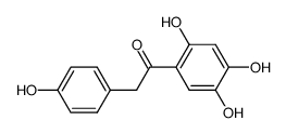 1-(2,4,5-trihydroxyphenyl)-2-(4'-hydroxyphenyl)ethanone结构式