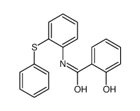 2-hydroxy-N-(2-phenylsulfanylphenyl)benzamide结构式