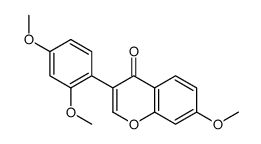 3-(2,4-dimethoxyphenyl)-7-methoxychromen-4-one结构式