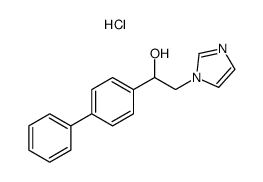 alpha-(1-Imidazolylmethyl)-4-biphenylmethanol hydrochloride结构式