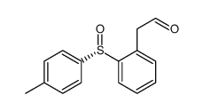 2-[2-[(S)-(4-methylphenyl)sulfinyl]phenyl]acetaldehyde结构式