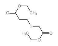 3-(2-乙氧基-2-氧代乙基硫代)丙酸乙酯结构式