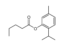 (5-methyl-2-propan-2-ylphenyl) pentanoate结构式