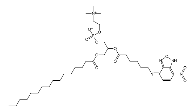 L-A-PHOSPHATIDYLCHOLINE, B-(NBD-*AMINOHE XANOYL)-GAM Structure