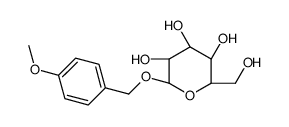 (4-甲氧基苯基)甲基 beta-D-吡喃葡萄糖苷结构式