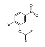 1-Bromo-2-(difluoromethoxy)-4-nitrobenzene Structure