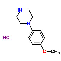 1-(4-甲氧基苯基)哌嗪盐酸盐结构式