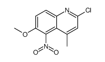 2-chloro-6-methoxy-4-methyl-5-nitroquinoline Structure
