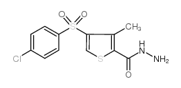 4-[(4-氯苯基)磺酰基]-3-甲基噻吩-2-羧肼结构式