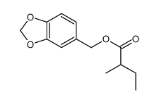 1,3-benzodioxol-5-ylmethyl 2-methylbutyrate Structure
