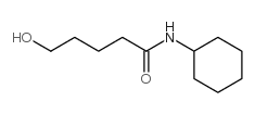N-环己基-5-羟基戊酰胺结构式