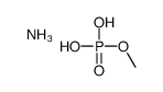 Phosphoric acid, methyl ester, ammonium salt Structure
