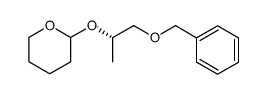 (2S)-1-benzyloxy-2-propanyl tetrahydropyran-2-yl ether结构式