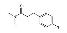 3-(4-iodo-phenyl)-thiopropionic acid dimethylamide Structure