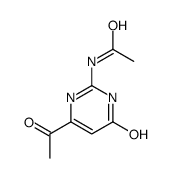 N-(6-acetyl-4-oxo-1H-pyrimidin-2-yl)acetamide Structure