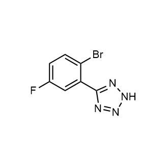 5-(2-溴-5-氟苯基)-2h-1,2,3,4-四唑结构式