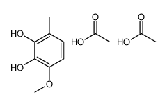 acetic acid,3-methoxy-6-methylbenzene-1,2-diol结构式