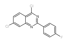 4,7-二氯-2-(4-氟苯基)-喹唑啉结构式
