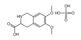 6,7-dimethoxy-1,2,3,4-tetrahydroisoquinoline-3-carboxylic acid,sulfuric acid Structure