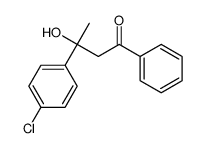3-(4-chlorophenyl)-3-hydroxy-1-phenylbutan-1-one结构式