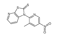 1-(3-methyl-5-nitropyridin-2-yl)-[1,3]thiazolo[5,4-b]pyridine-2-thione Structure