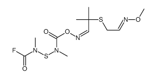 [[2-(2-methoxyiminoethylsulfanyl)-2-methylpropylidene]amino] N-[carbonofluoridoyl(methyl)amino]sulfanyl-N-methylcarbamate Structure