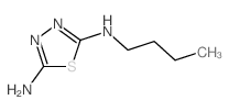 N-butyl-1,3,4-thiadiazole-2,5-diamine结构式