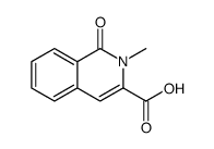 2-methyl-1-oxoisoquinoline-3-carboxylic acid结构式