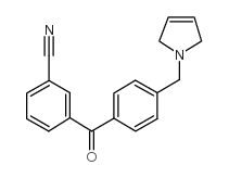 3-CYANO-4'-(3-PYRROLINOMETHYL) BENZOPHENONE结构式