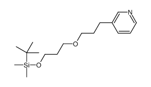 tert-butyl-dimethyl-[3-(3-pyridin-3-ylpropoxy)propoxy]silane结构式