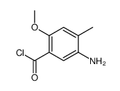 Benzoyl chloride, 5-amino-2-methoxy-4-methyl- (9CI) Structure