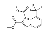 dimethyl 8-(trifluoromethyl)indolizine-1,2-dicarboxylate structure