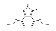diethyl 2-methylpyrrole-3,4-dicarboxylate结构式