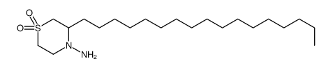 3-heptadecyl-1,1-dioxo-1,4-thiazinan-4-amine Structure