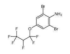 2,6-dibromo-4-(1,1,2,3,3,3-hexafluoropropoxy)aniline结构式
