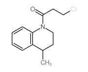 3-chloro-1-(4-methyl-3,4-dihydro-2H-quinolin-1-yl)propan-1-one结构式