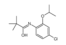 N-(4-chloro-2-propan-2-yloxyphenyl)-2,2-dimethylpropanamide结构式