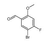 5-bromo-4-fluoro-2-methoxybenzaldehyde Structure