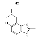 2-methyl-4-(dimethylaminomethyl)-5-hydroxybenzimidazole bis(hydrochloride) Structure