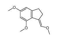 (E)-5,7-dimethoxy-1-(methoxymethylene)-2,3-dihydro-1H-indene结构式