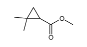 methyl 2,2-dimethylcyclopropane-1-carboxylate结构式