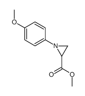 methyl 1-(4-methoxyphenyl)aziridine-2-carboxylate结构式