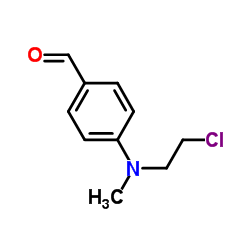N-甲基-N-氯乙基-4-氨基苯甲醛结构式