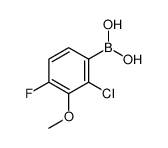 (2-Chloro-4-fluoro-3-methoxyphenyl)boronic acid Structure