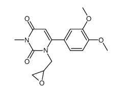 6-(3,4-dimethoxyphenyl)-1-(2,3-epoxypropyl)-3-methyl-2,4(1H,3H)-pyrimidinedione Structure