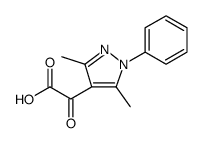 1H-Pyrazole-4-acetic acid, 3,5-dimethyl-α-oxo-1-phenyl Structure