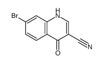 7-溴-4-羟基喹啉-3-甲腈结构式
