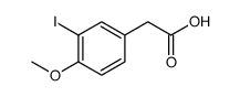 (3-IODO-4-METHOXYPHENYL)ACETIC ACID Structure