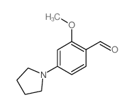 2-Methoxy-4-pyrrolidin-1-yl-benzaldehyde Structure