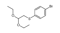 1-溴-4-[(2,2-二乙氧基乙基)硫基]苯结构式